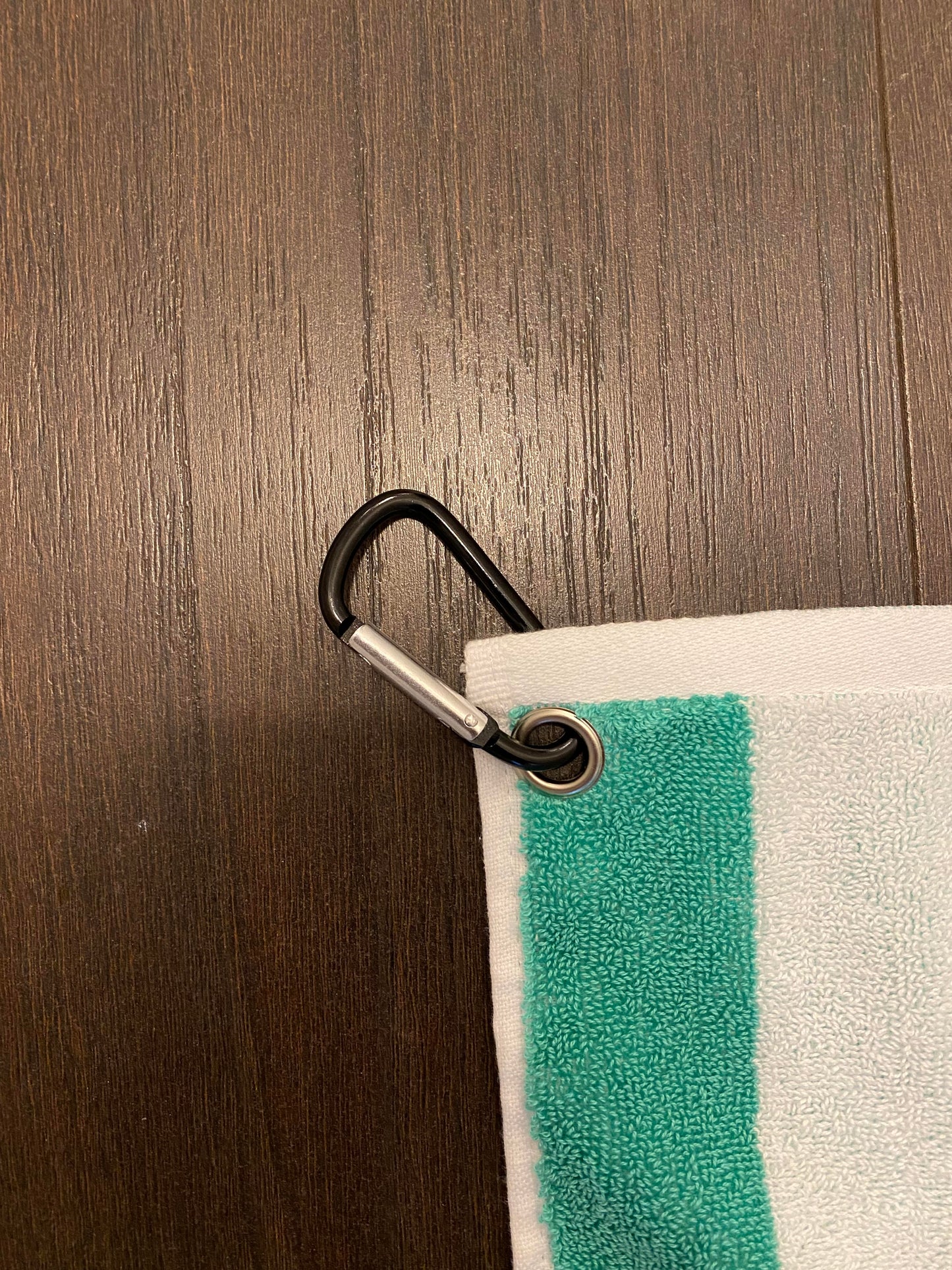 Striped Mint Green Golf Towel